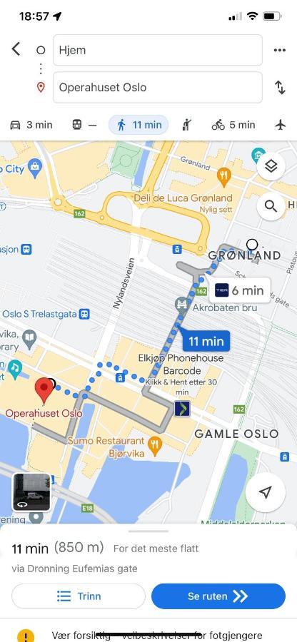 Top Floor City Center Flat With Free Parking Oslo Exterior photo
